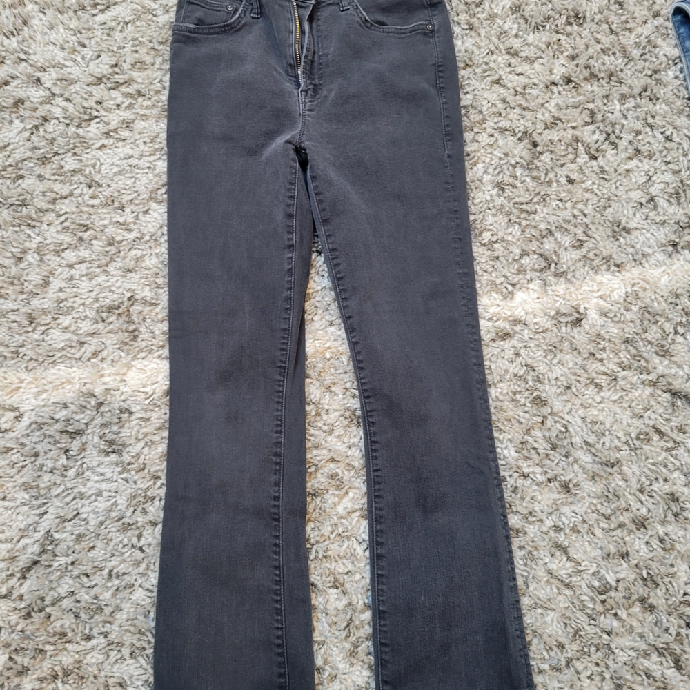 MOTHER Women's The Insider Crop Step Fray Jeans Not Guilty Black